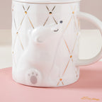Bear Mug With Lid And Spoon Nestasia