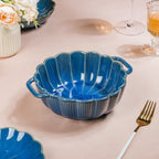 Ocean Serving Bowl with Handle Blue 600ml Nestasia