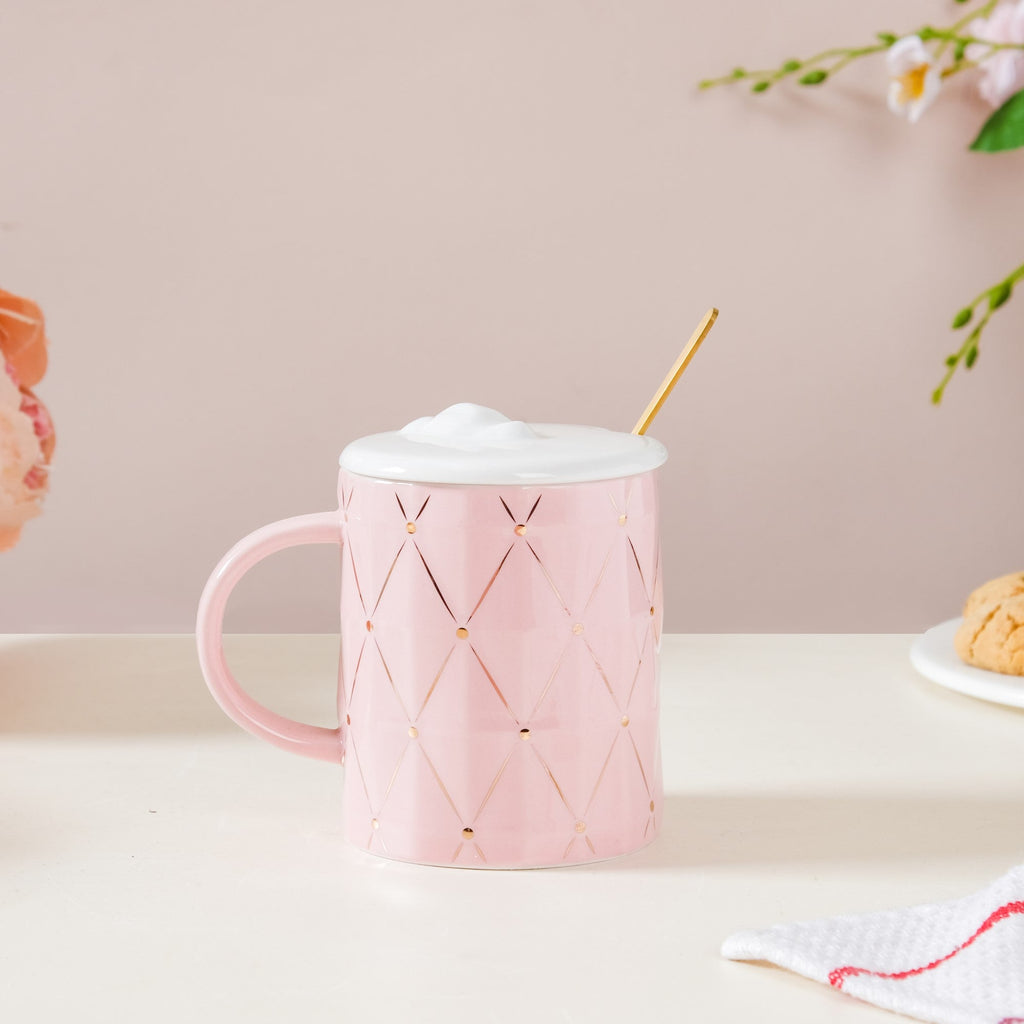 Bear Mug With Lid And Spoon Nestasia