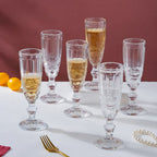 Champagne Glass Transparent Set Of 6 150 ml Nestasia