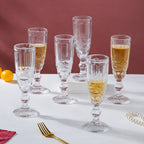 Champagne Glass Transparent Set Of 6 150 ml Nestasia