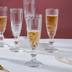 Champagne Glass Transparent Set Of 6 150 ml Nestasia