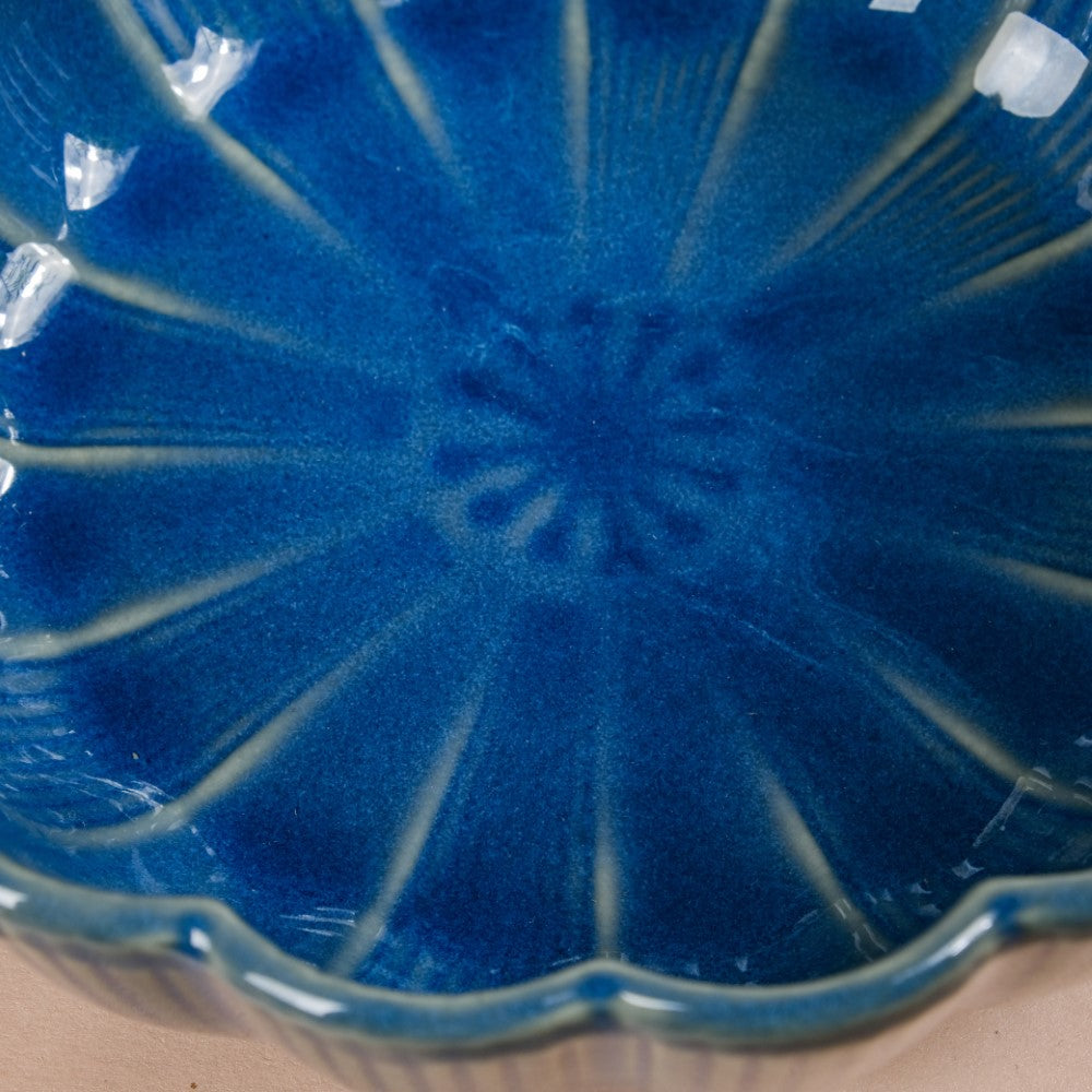 Ocean Serving Bowl with Handle Blue 600ml Nestasia