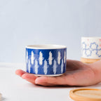 Leafy Landscape Ceramic Planter Set With Coaster Set Of 8 Nestasia