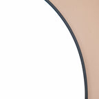 Oval Wall Mirror Black Small Nestasia