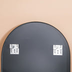 Oval Wall Mirror Black Small Nestasia