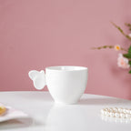 Riona Ceramic Butterfly Cup White Nestasia