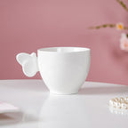 Riona Ceramic Butterfly Cup White Nestasia