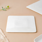 Serena Snowy White Square Platter Small Nestasia