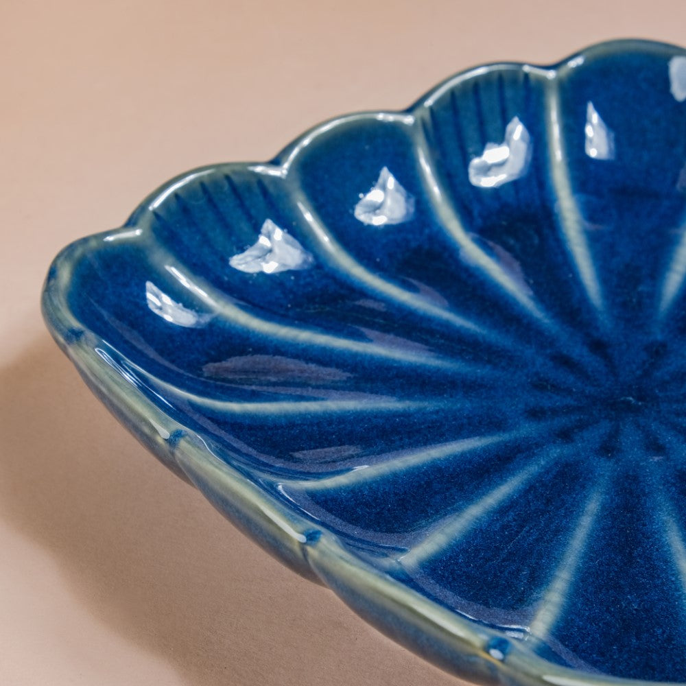 Ocean Square Dish with Handle Blue Nestasia