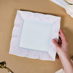 Riona Ceramic Platter White And Pink 9 Inch Nestasia