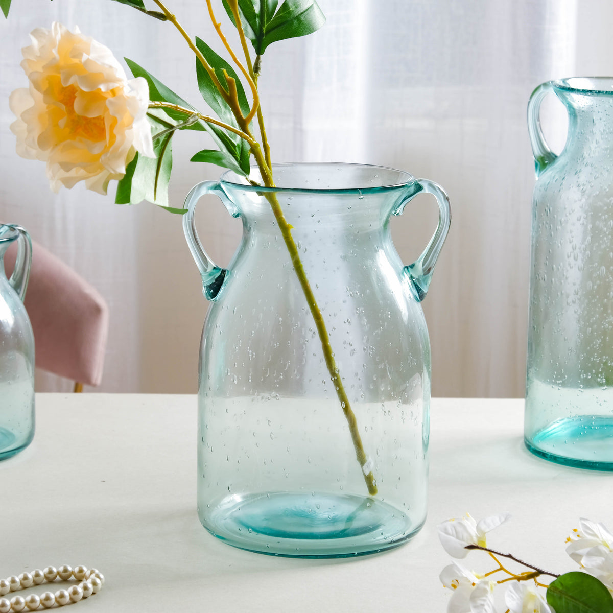 Medium Glass Vase Jar Nestasia