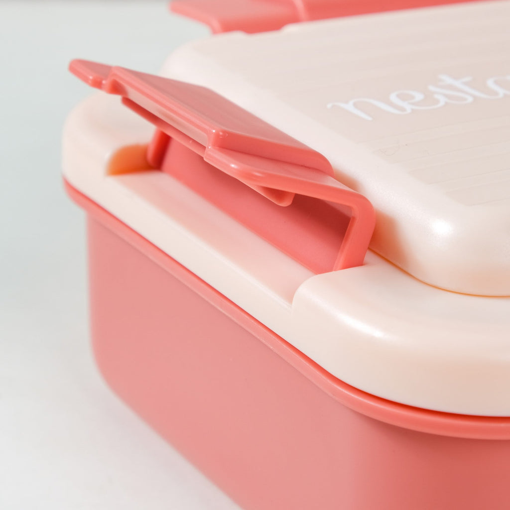 Insulated Lunch Box With 2 Compartments Pink 800ml Nestasia