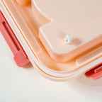 Insulated Lunch Box With 2 Compartments Pink 800ml Nestasia