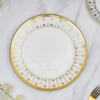 Aurelea Striped Dinner Plate Nestasia