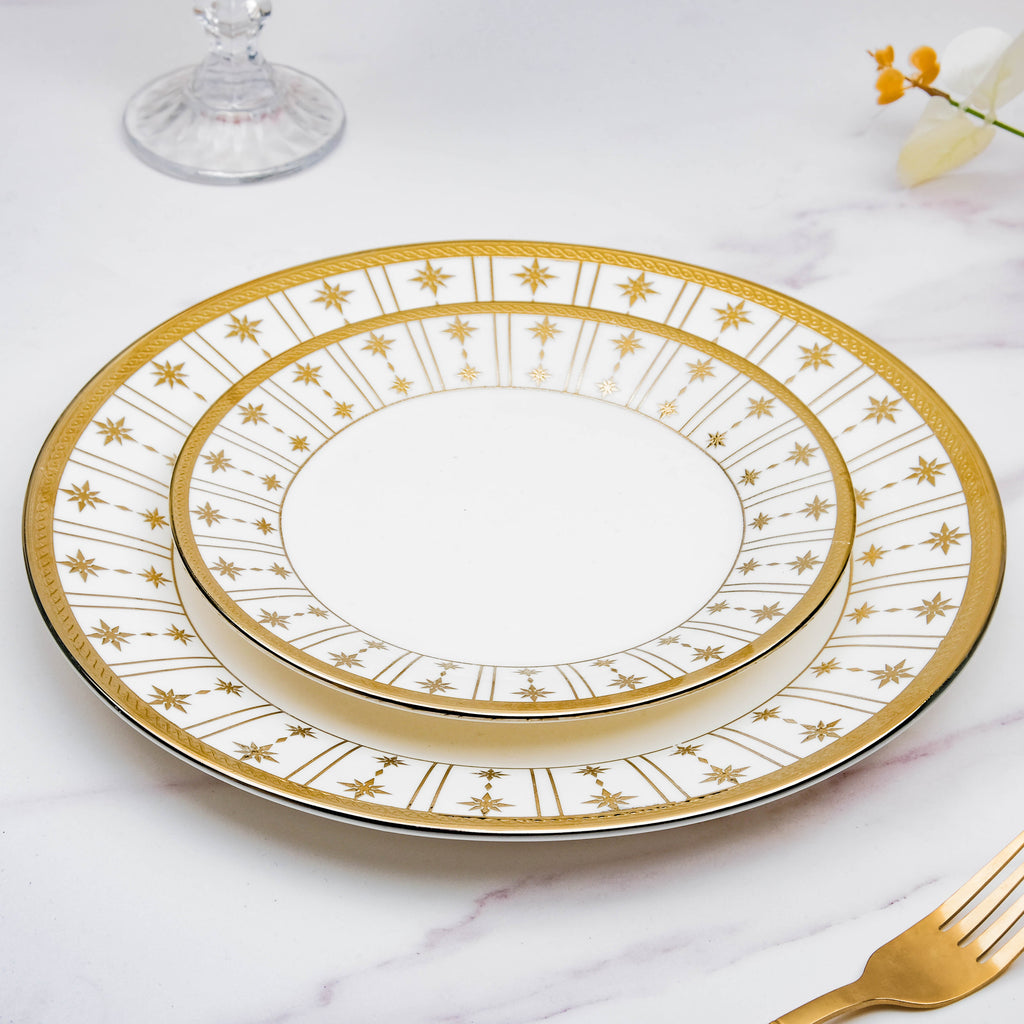 Aurelea Striped Dinner Plate Nestasia