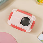 Insulated Lunch Box With 2 Compartments Pink 800ml Nestasia