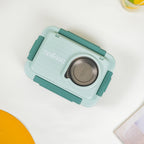 Lunch Box With 2 Sections Green 800ml Nestasia