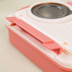 Insulated Lunch Box With 2 Compartments Pink 800ml Nestasia