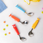 Stainless Steel Kids Feeding Spoon Orange Nestasia
