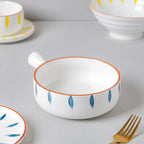 Teardrop Blue And Yellow 22 Piece Dinner Set For 6 Nestasia