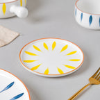 Teardrop Blue And Yellow 22 Piece Dinner Set For 6 Nestasia