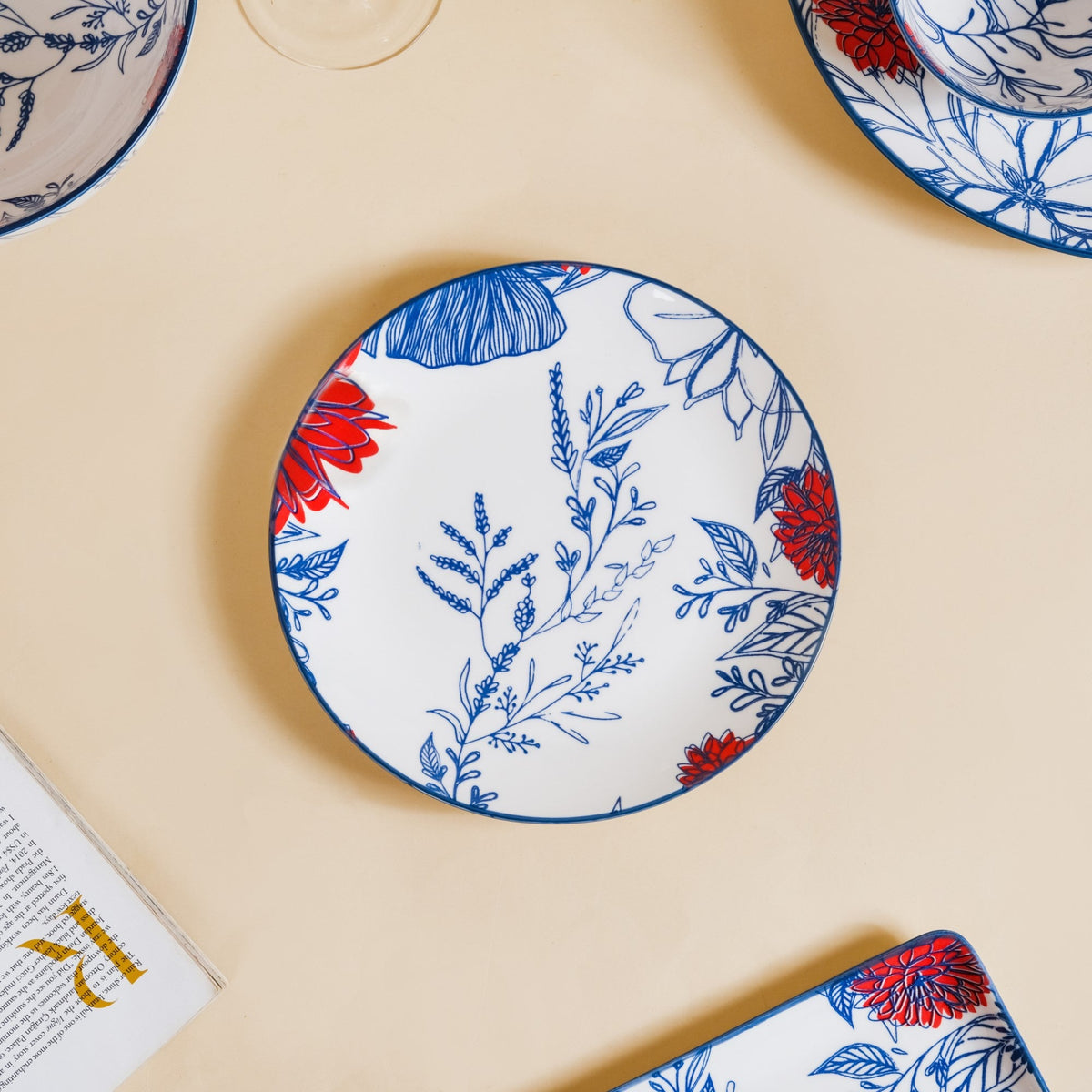 Oriental Elegance 22 Piece Dinner Set For 6 Nestasia