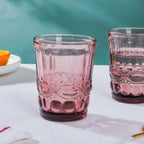 Rose Everyday Drinking Glass Mauve Set Of 6 250 ml Nestasia