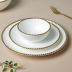 Green And White Elysian 22 Piece Dinnerware For 6 Nestasia