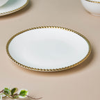 Green And White Elysian 22 Piece Dinnerware For 6 Nestasia