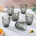 Crystal Tumbler Grey Small Set Of 6 250 ml Nestasia