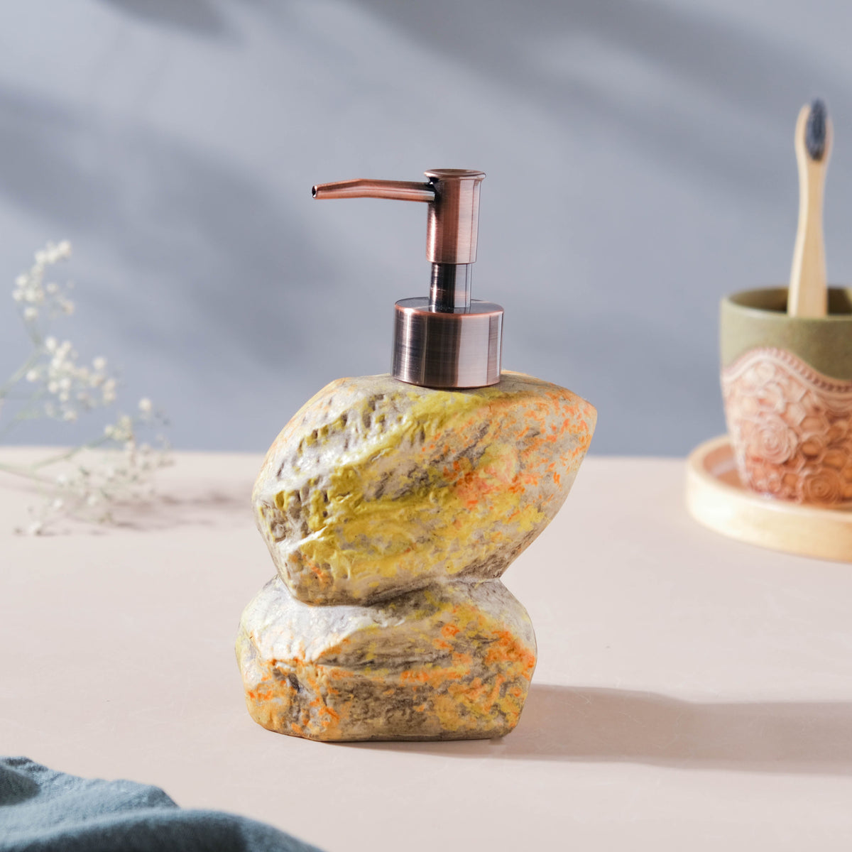 Carnelia Stone Ceramic Dispenser With Nozzle 400ml Nestasia
