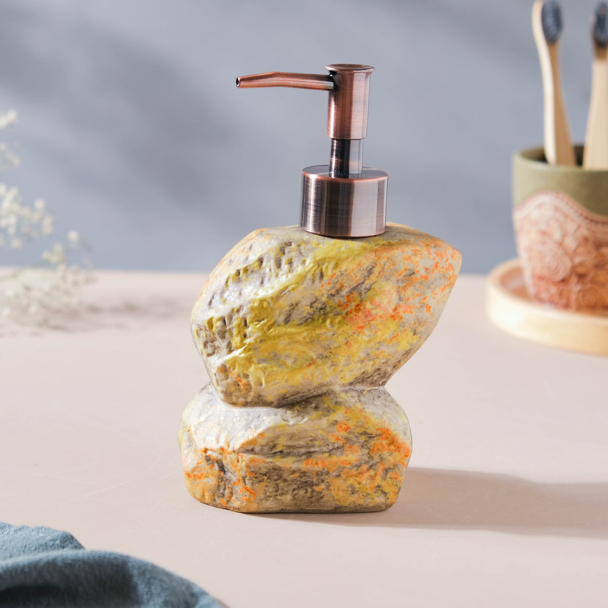 Carnelia Stone Ceramic Dispenser With Nozzle 400ml Nestasia