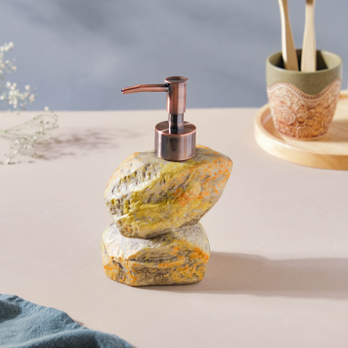 Carnelia Stone Ceramic Dispenser With Nozzle 400ml Nestasia