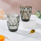 Crystal Tumbler Grey Small Set Of 6 250 ml Nestasia