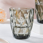 Crystal Tumbler Grey Small Set Of 6 250 ml Nestasia