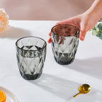 Crystal Tumbler Grey Small Set Of 6 250 ml Nestasia