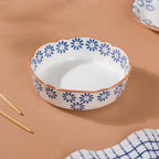 Blue Daisy Serving Bowl 7 Inch Nestasia