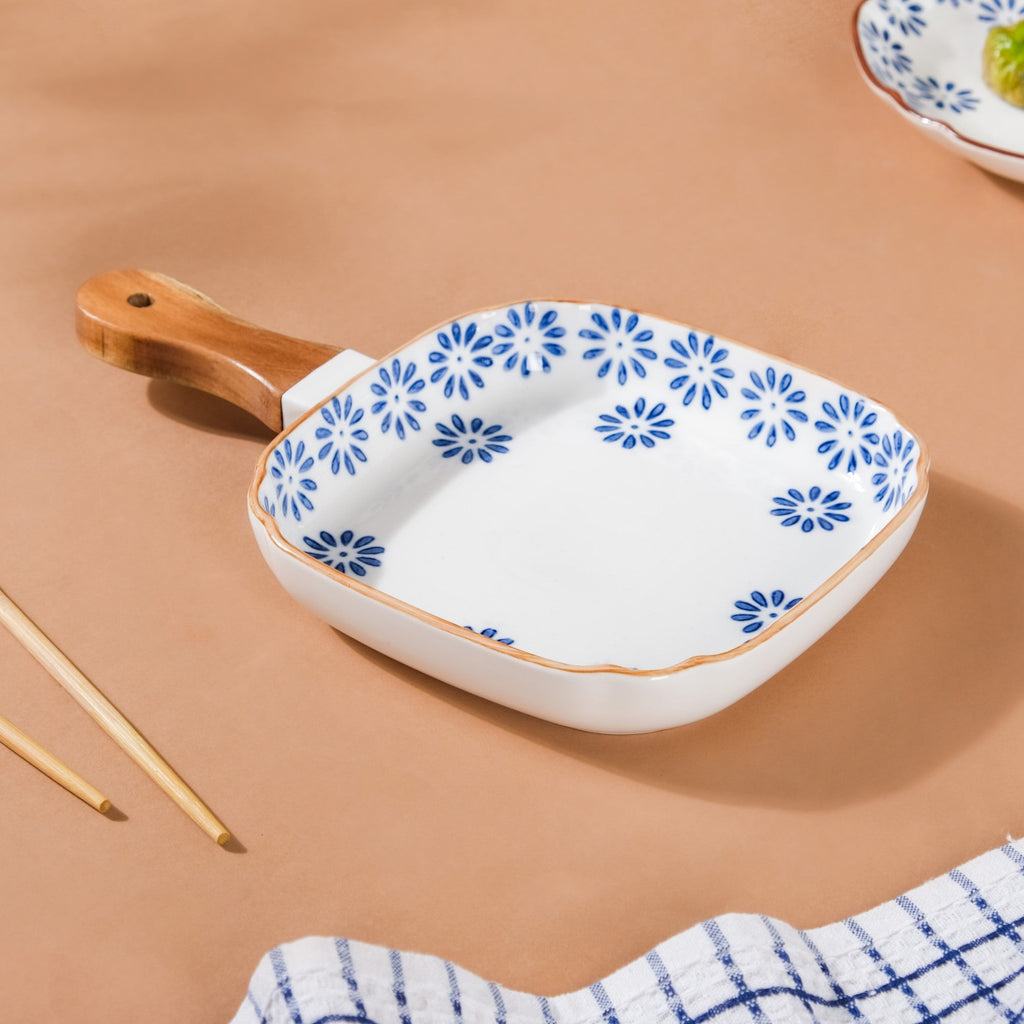 Square Ceramic Pasta Plate Nestasia