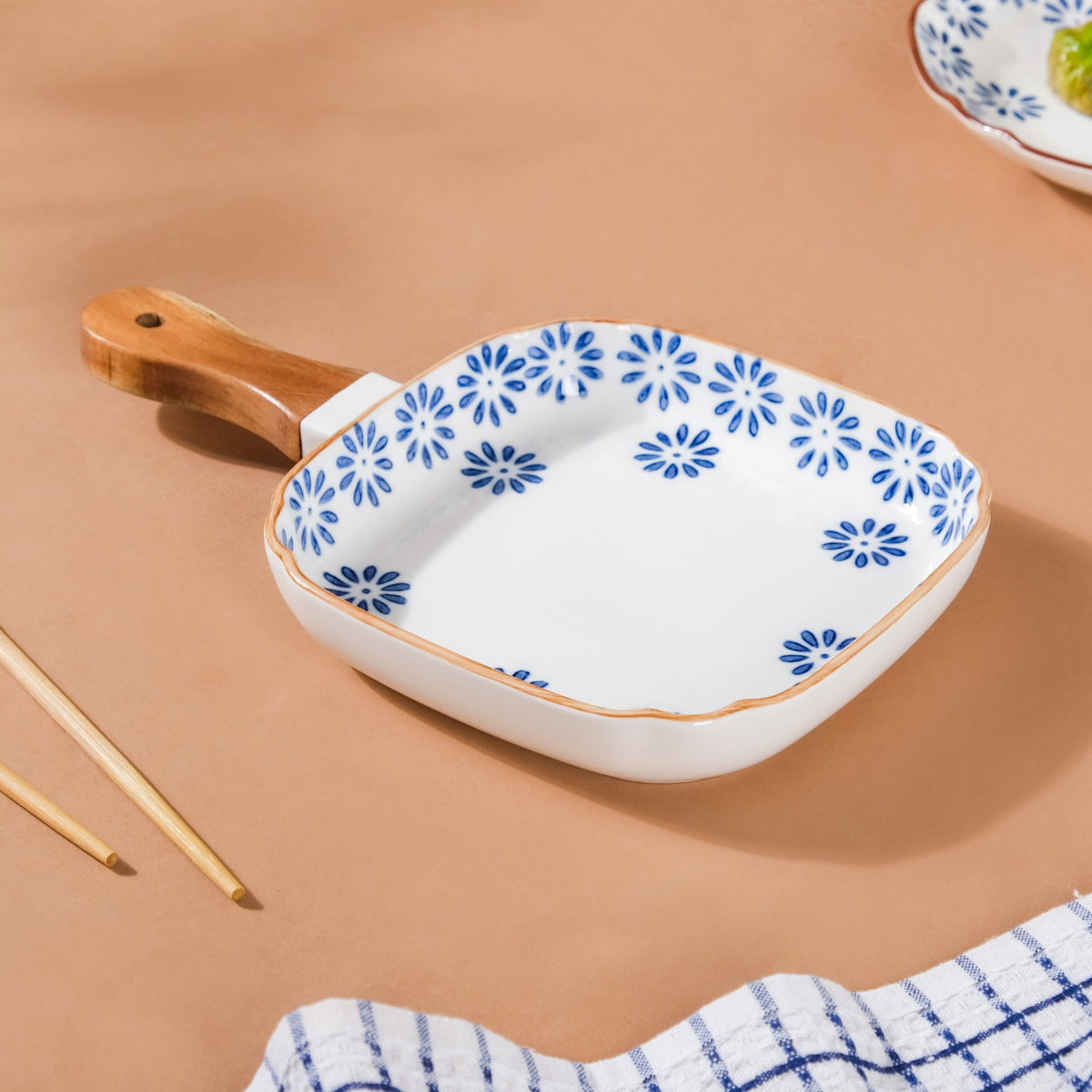 Square Ceramic Pasta Plate Nestasia