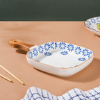 Square Ceramic Pasta Plate Nestasia