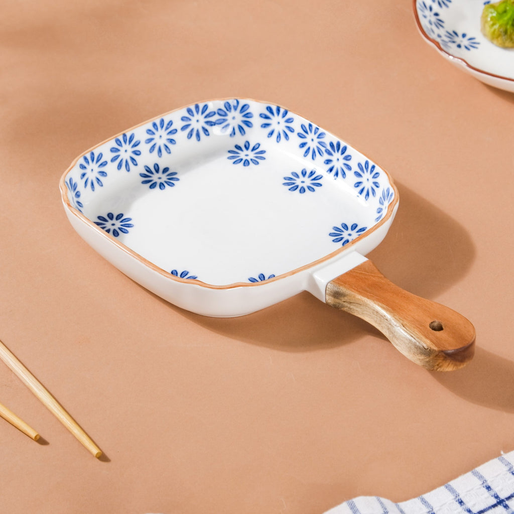Square Ceramic Pasta Plate Nestasia