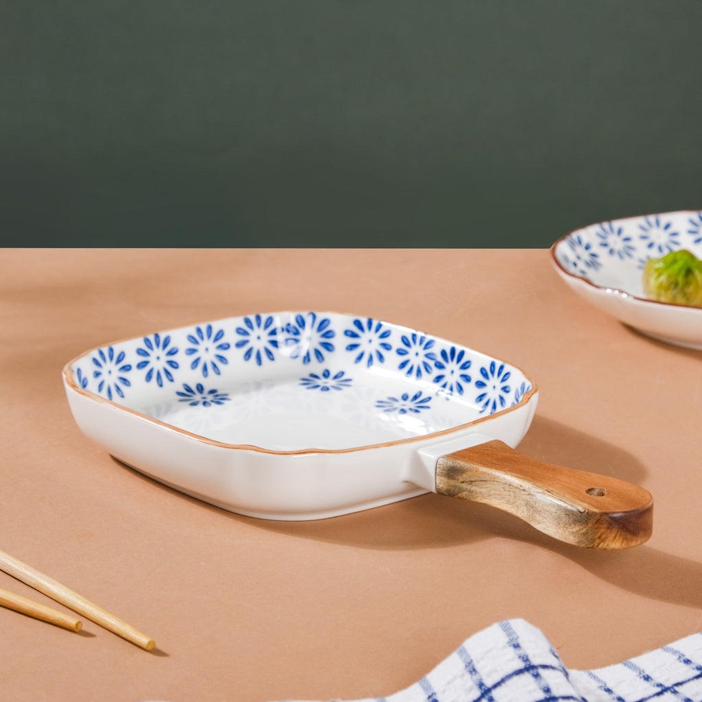 Square Ceramic Pasta Plate Nestasia