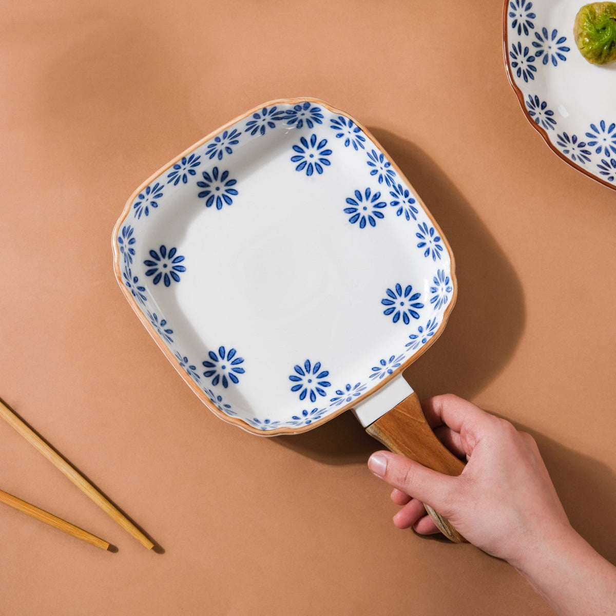 Square Ceramic Pasta Plate Nestasia