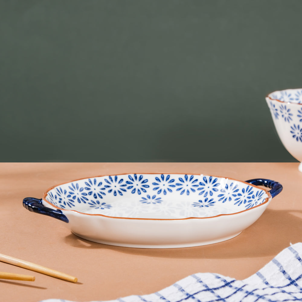 Daisy Dish with Handles Nestasia