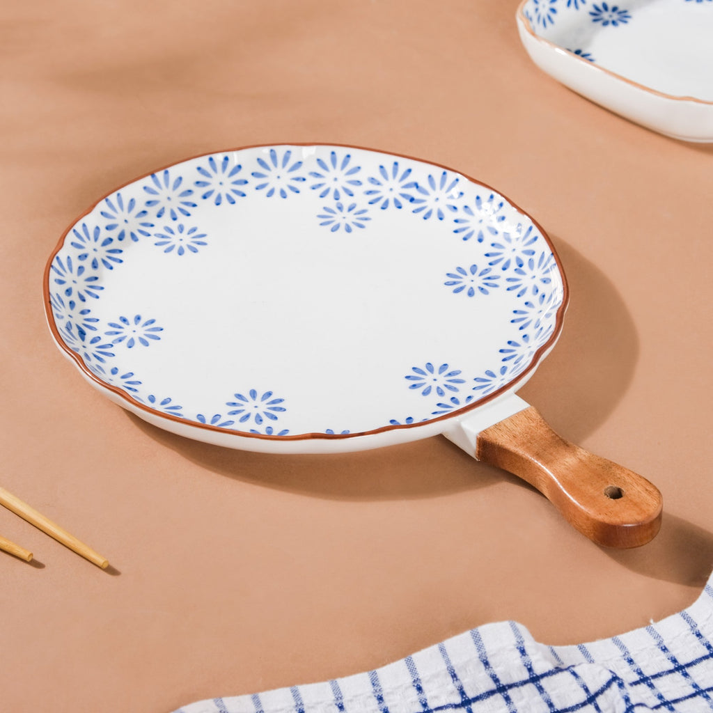Floral Ceramic Pasta Plate Nestasia