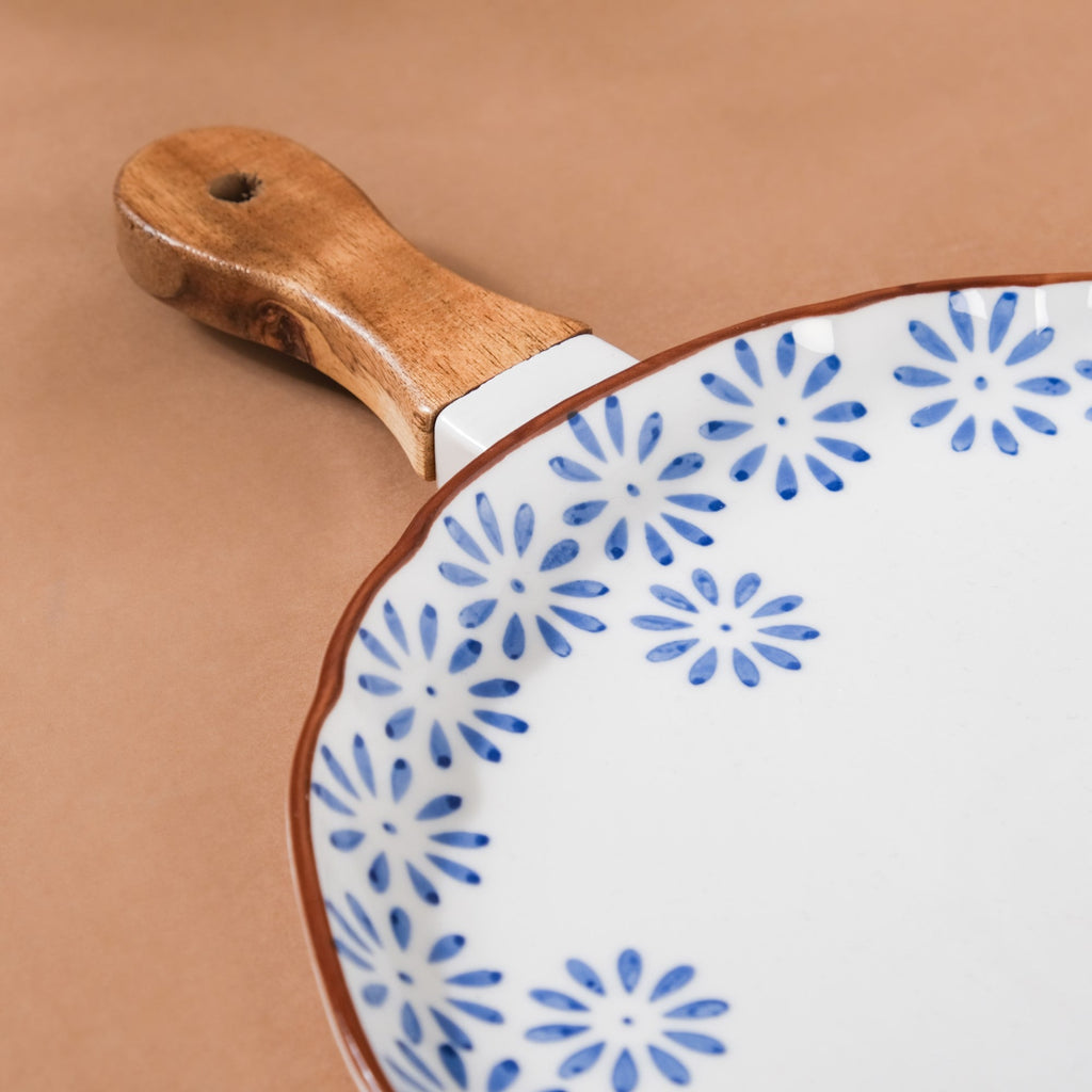 Floral Ceramic Pasta Plate Nestasia