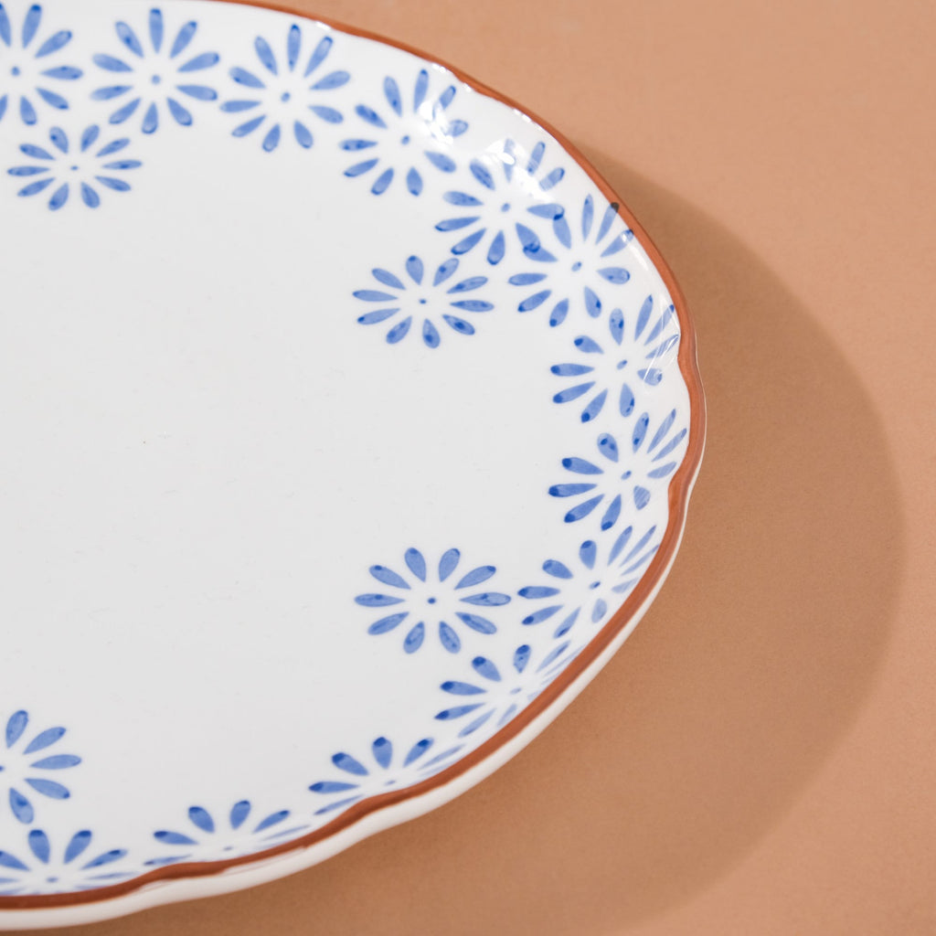 Floral Ceramic Pasta Plate Nestasia