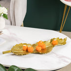 Metal Platter Gold 19 Inch Nestasia