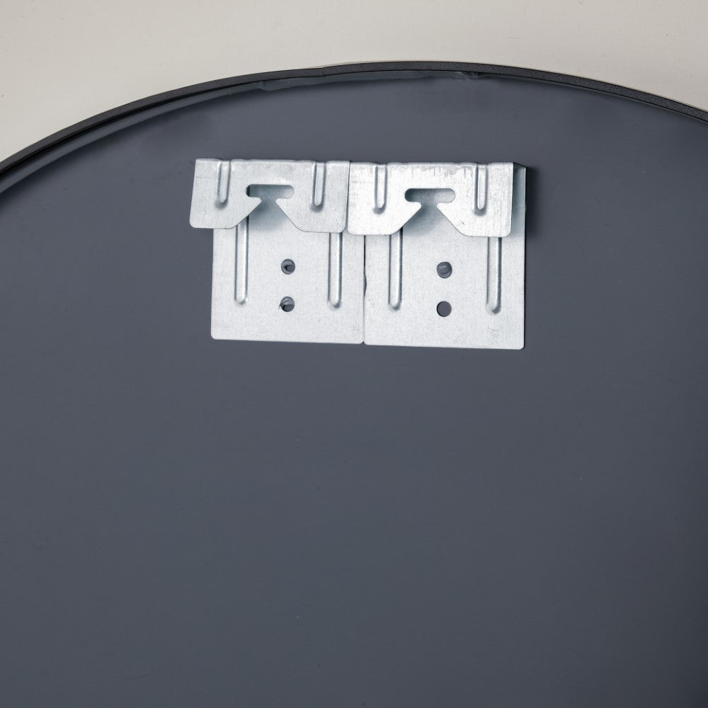 Round Wall Mirror Black 23 Inch Nestasia